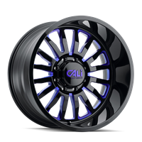 Gloss Black w/ Blue Milled Spokes