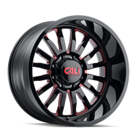 Gloss Black w/ Red Milled Spokes