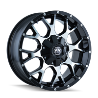 Black w/ Machined Face