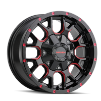 Black w/ Prism Red