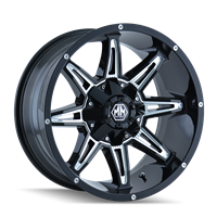 Black w/ Milled Spokes